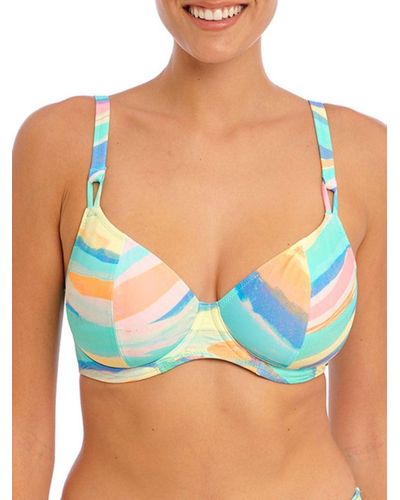 Freya Summer Reef Plunge Underwire Bikini Top - Blue