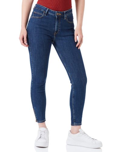 Lee Jeans Jeans Scarlett High Zip - Blau