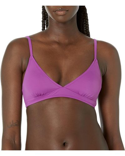 Amazon Essentials Light-support Classic Bikini Swimsuit Top - Purple