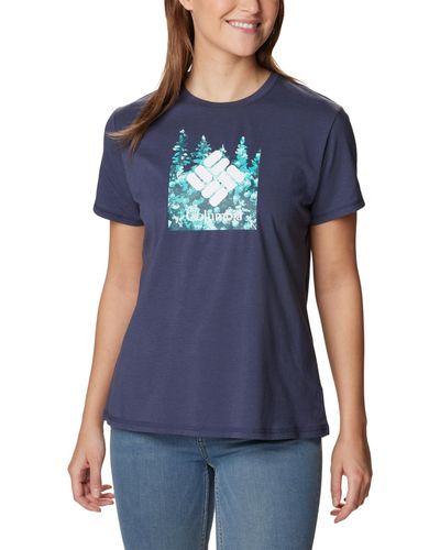 Columbia Sun TrekTM Short Sleeve T-shirt XS - Blu