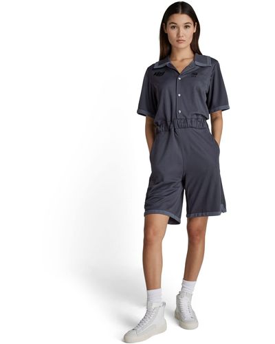 G-Star RAW Baseball Gr Playsuit Jumpsuit - Blue