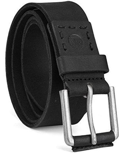 Timberland Mens Casual Leather Apparel Belts - Black