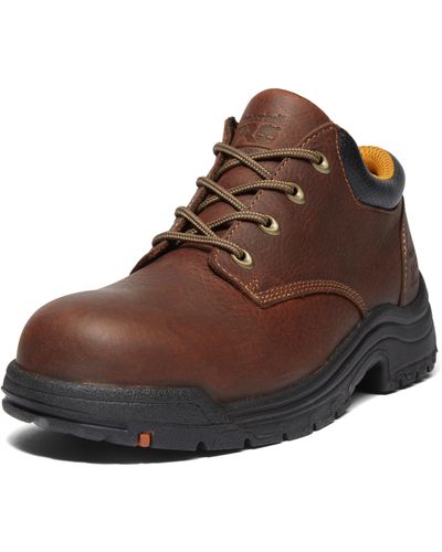 Timberland Titan Oxford Alloy Safety Toe Industrial Work Shoe - Brown