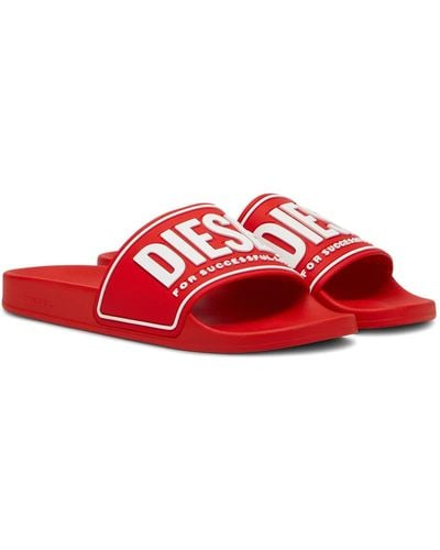 DIESEL Sa-mayemi Cc Slide Sandal - Red