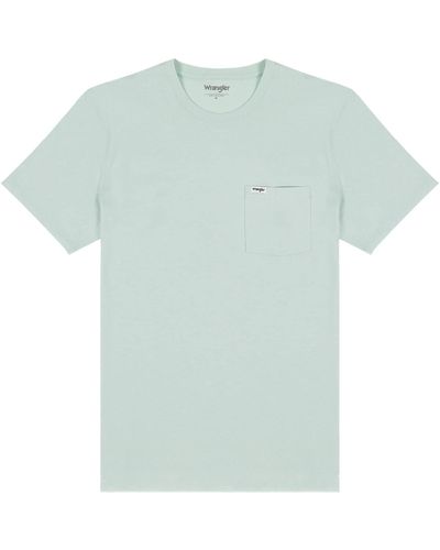 Wrangler Tè Tascabile T-Shirt - Blu