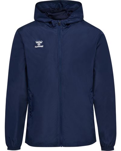 Hummel Hmlessential Aw Jacket Erwachsene Multisport Recycelter Stoff - Blau