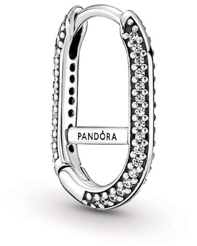 PANDORA Pendiente Me 299682C01 Link pavé - Metálico