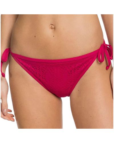 Roxy Bas de Bikini tie-Side - - S - Rouge