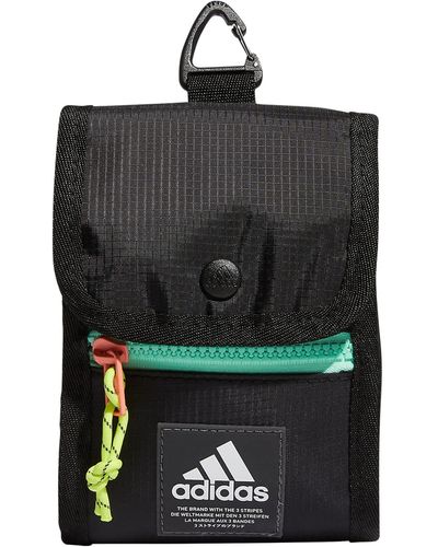 adidas Neck Pouch Crossbody Travel And Festival Wallet - Black