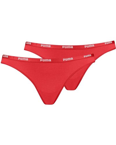 PUMA Bikini Slips 2er Pack - Rot
