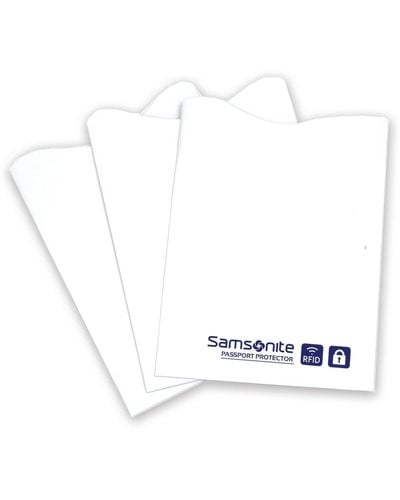 Samsonite ® Lot de 3 pochettes RFID Blanc