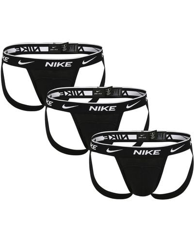 Nike 0000ke1013 Jockstrap 3 Units L - Black