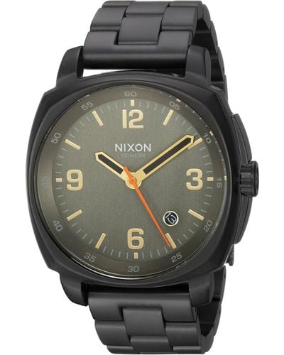 Nixon Time Teller Deluxe Japanese-quartz Watch With Stainless-steel Strap, Silver, 11 (model: A9222564-00 - Metallic