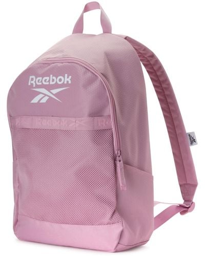 Reebok Rimson Sports Gym Bag - Lightweight Carry On Weekend Overnight Luggage - Casual Daypack For - Purple