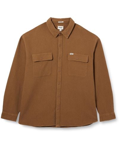 Wrangler Overshirt Shirt - Brown