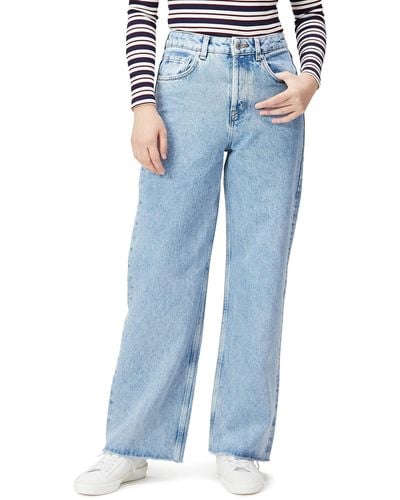HUGO S 937 Blue Regular-fit Jeans In Organic-cotton Denim