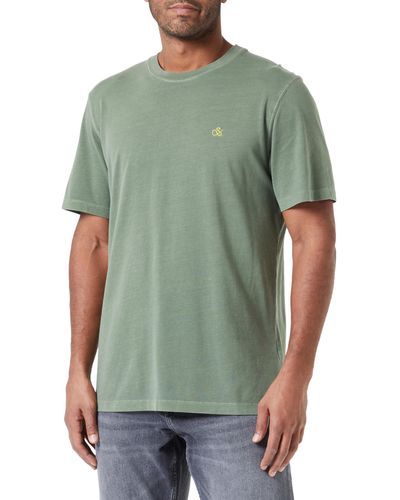 Scotch & Soda Garment Dye Logo T-shirt - Green