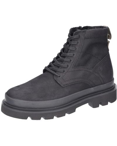 Clarks Badell Hi Nubuck Boots In Black Standard Fit Size 10.5