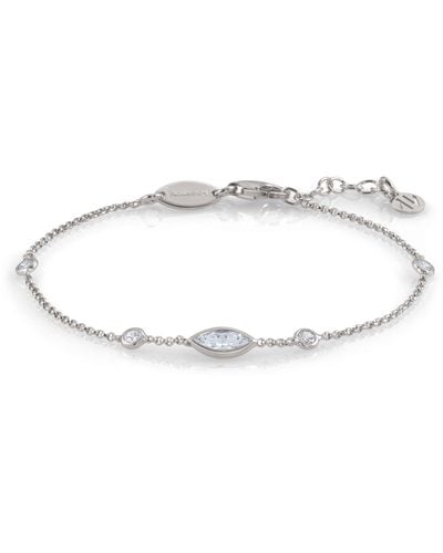 Nomination Armband 925 Silber Zirkonia weiß 18.5 cm - Mettallic