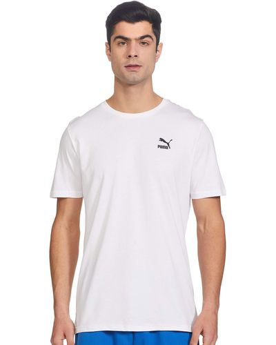 PUMA Graphic Tailored for Sport T-Shirt White- Black S - Weiß