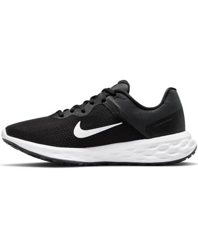 Nike Revolution 6 Flyease Eenvoudig Aan En Uit Te Trekken Hardloopschoenen - Zwart