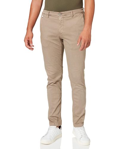 Replay Men's Chino Trousers Hyperflex With Stretch - Natural