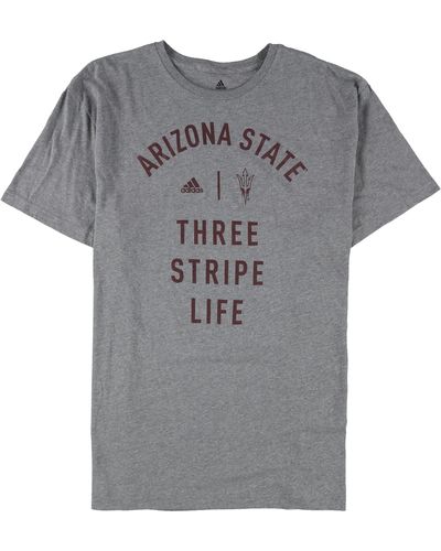 adidas S Asu Three Stripe Life Graphic T-shirt - Grey