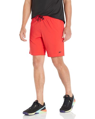 Reebok Standard Workout Ready Woven Shorts - Red
