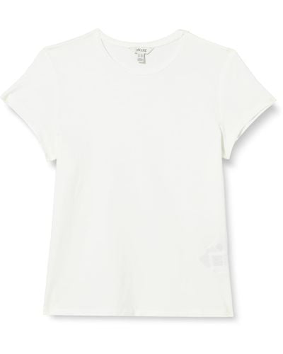 Vero Moda Vmines Fiona SS O-Neck Top VMA Noos T-Shirt - Bianco
