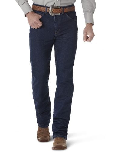 Wrangler Premium Performance Cowboy Cut Comfort Wicking Slim Fit Jeans - Blau