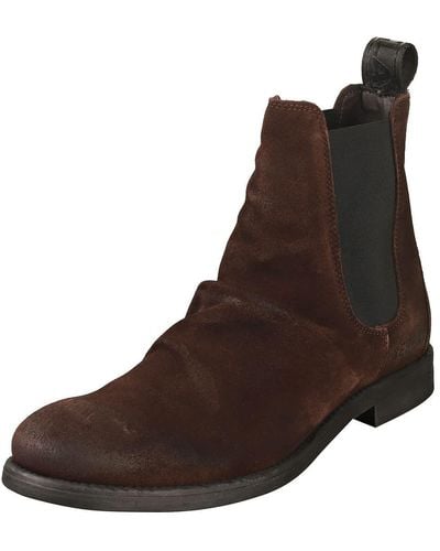 Replay City Suede Chelsea Boot - Brown