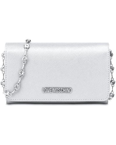 Love Moschino Wallet With Coin Purse - White
