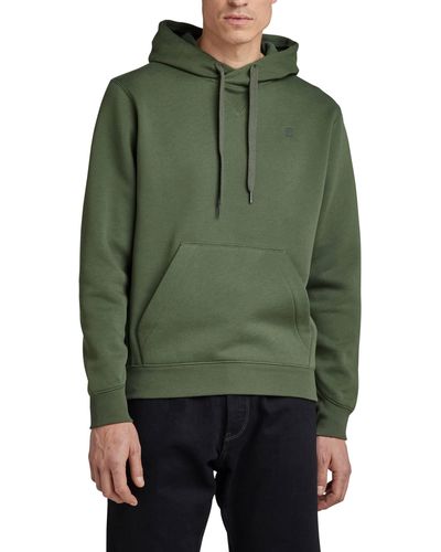 G-Star RAW Premium Core Hooded Sweater Donna ,Verde scuro