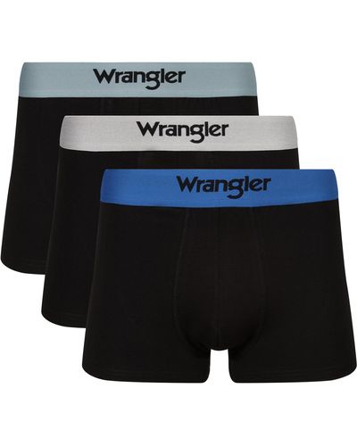 Wrangler Boxer Shorts in Black Boxershorts - Schwarz
