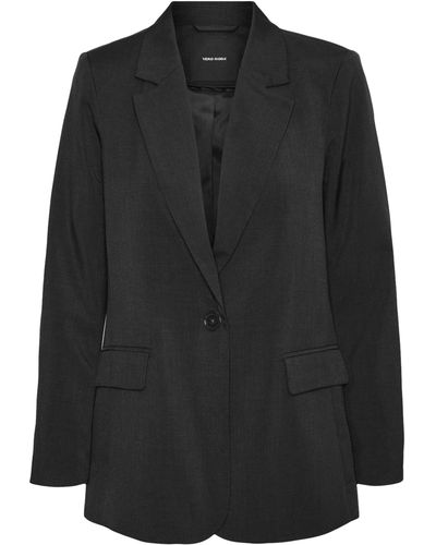 Vero Moda Vmrita Ls Loose Blazer Noos - Black