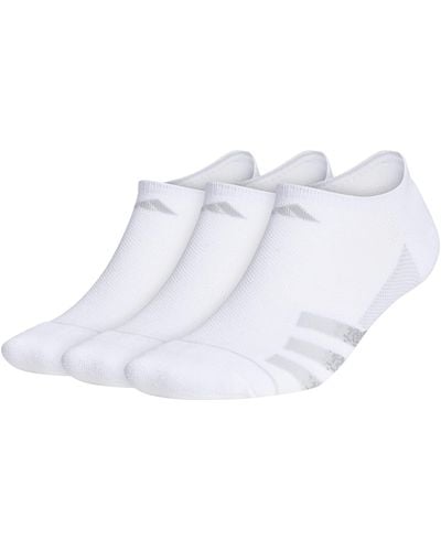 adidas Superlite Stripe 3 Super No Show Socks - White