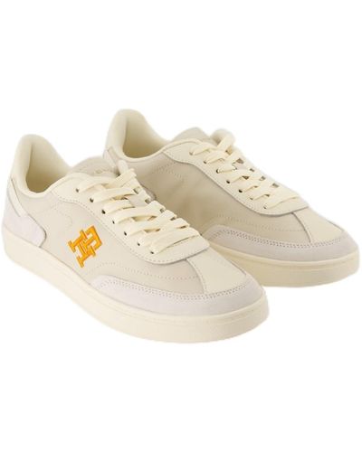 Tommy Hilfiger Heritage Court S Trainers Calico - Natural