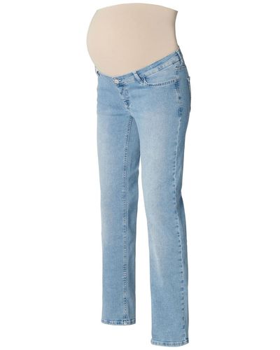 Esprit Maternity Jeans Met Rechte Pijpen En Tailleband - Blauw