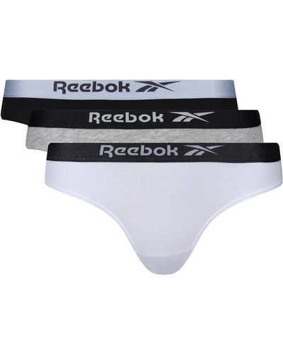 Reebok Fitnessunterwäsche mit Mikrofaser-Bund - Multipack mit 3 - Schwarz