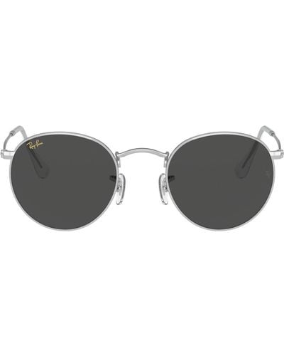 Ray-Ban Rb3447 Round Metal Sunglasses - Black