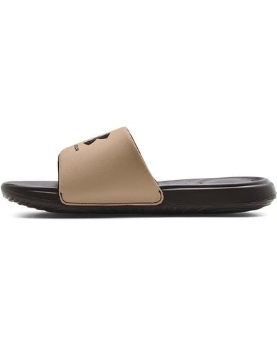Under Armour S Fixed Slides Pool Shoes Orange 3.5 - Brown