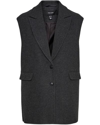 Vero Moda Vmedna Waistcoat Boos Vest - Black