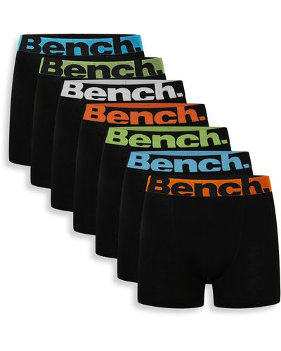Bench , Everyday Essentials Multipack atmungsaktive Baumwoll-Boxershorts - Schwarz