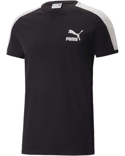 PUMA T7 ICONIC T-Shirt - Schwarz