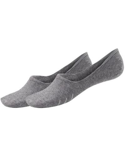 Schiesser Long Life Cool Inshoe-Socks 4er Pack grey melange 45|46 - Grau