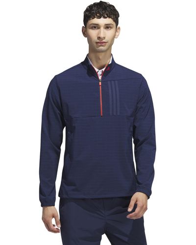 adidas Ultimate365 Tour Wind.rdy Half-zip Pullover - Blue