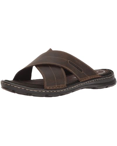rockport leather sandals