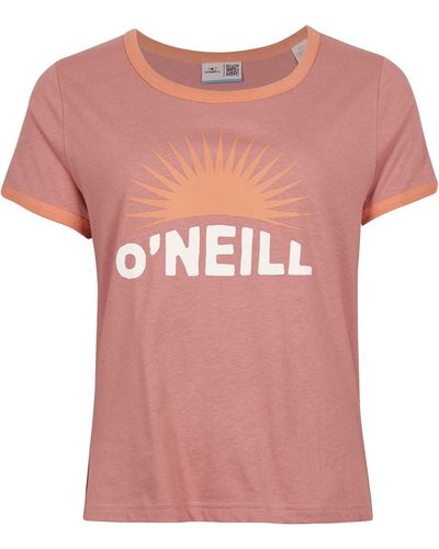 O'neill Sportswear Marri Ringer T-Shirt - Pink