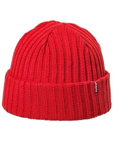 Levi's Ribbed Beanie - Red