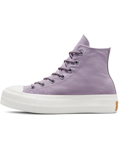 Converse Chuck Taylor All Star Lift Canvas Lavendel Sneakers - Paars
